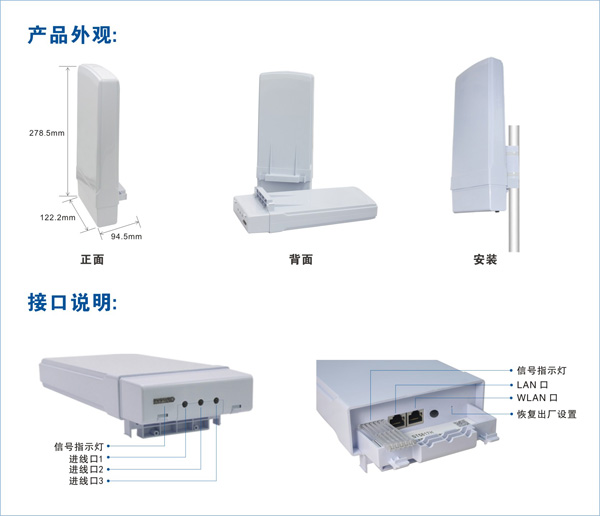 无线网桥外观