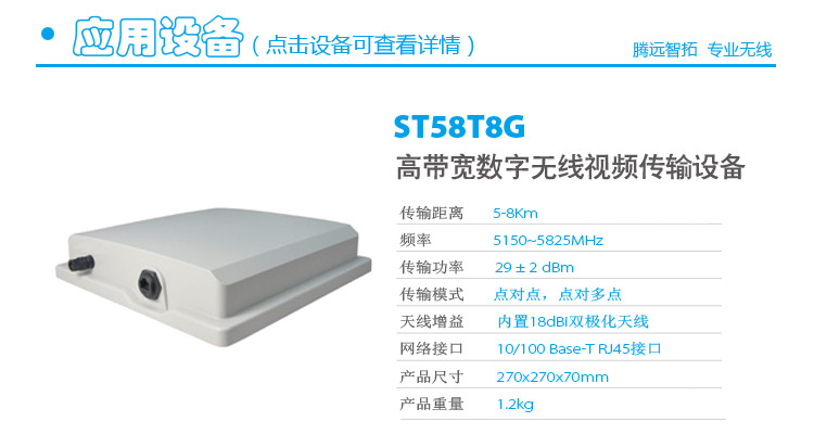 5.8G无线网桥ST58T8G